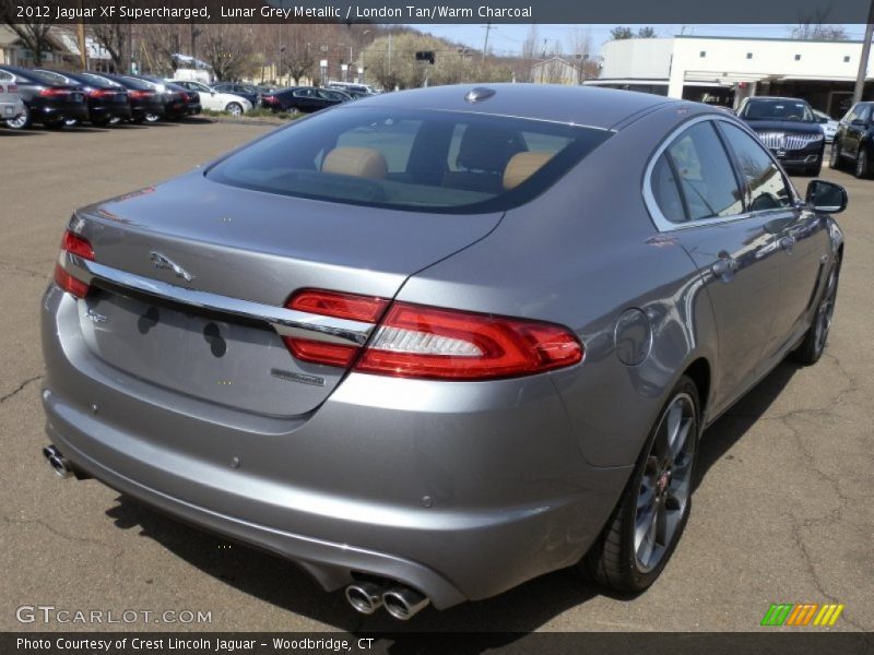 Lunar Grey Metallic / London Tan/Warm Charcoal 2012 Jaguar XF Supercharged