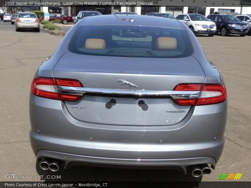 Lunar Grey Metallic / London Tan/Warm Charcoal 2012 Jaguar XF Supercharged