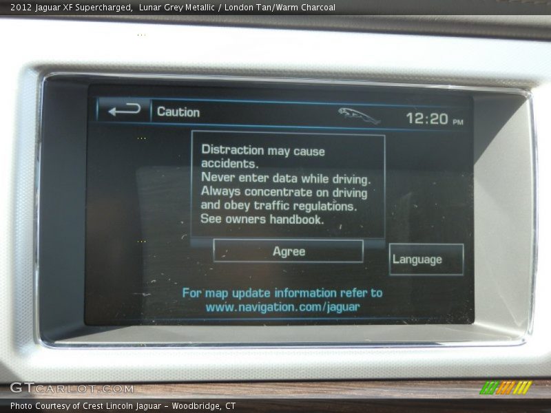 Lunar Grey Metallic / London Tan/Warm Charcoal 2012 Jaguar XF Supercharged
