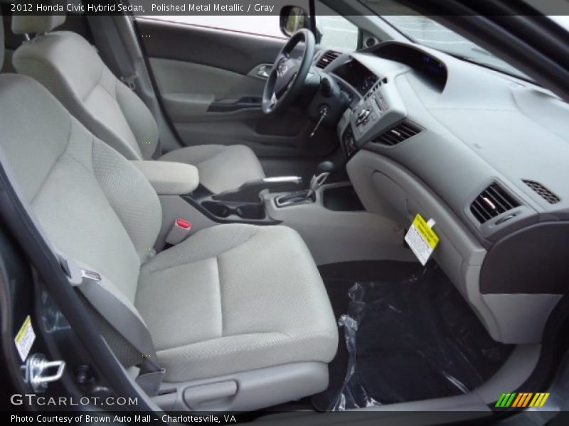 Polished Metal Metallic / Gray 2012 Honda Civic Hybrid Sedan