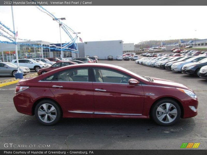 Venetian Red Pearl / Camel 2012 Hyundai Sonata Hybrid