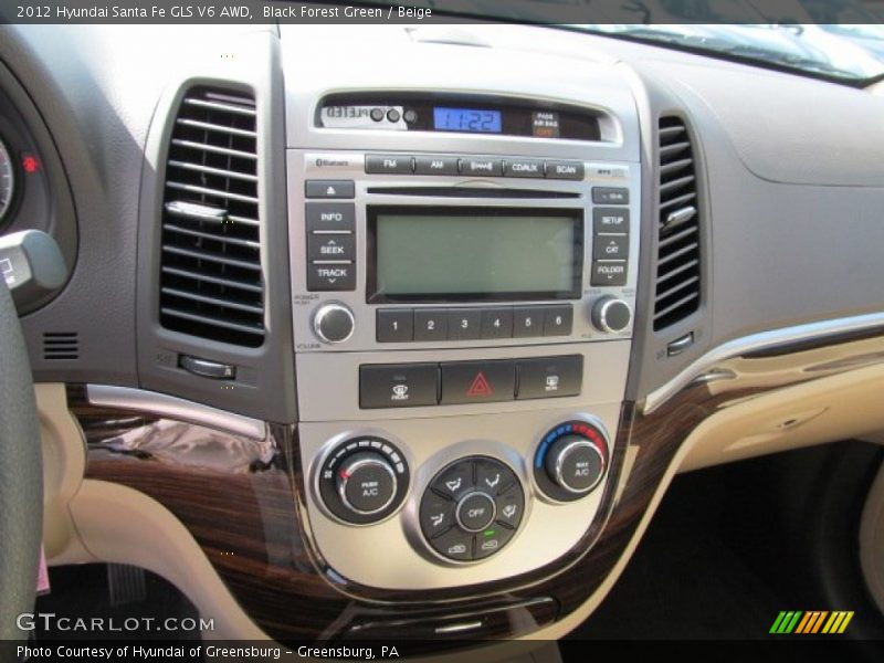 Controls of 2012 Santa Fe GLS V6 AWD