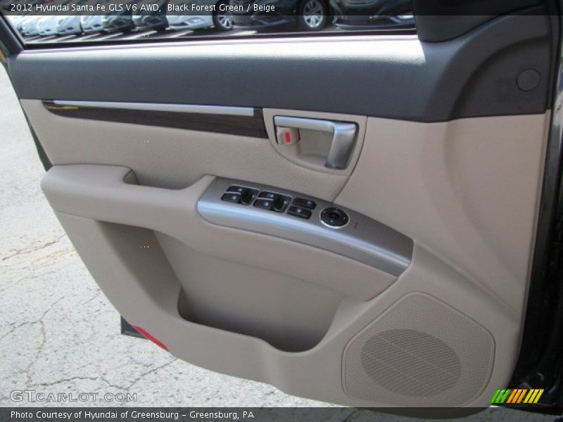 Black Forest Green / Beige 2012 Hyundai Santa Fe GLS V6 AWD
