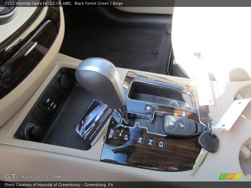 Black Forest Green / Beige 2012 Hyundai Santa Fe GLS V6 AWD