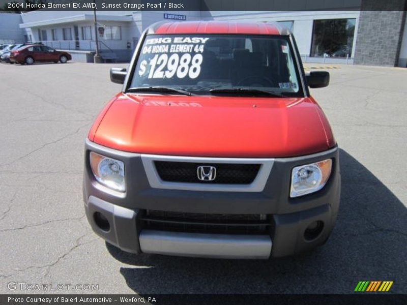 Sunset Orange Pearl / Black 2004 Honda Element EX AWD