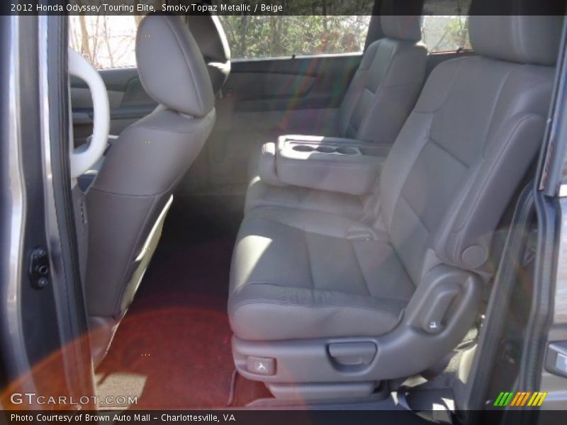 Smoky Topaz Metallic / Beige 2012 Honda Odyssey Touring Elite