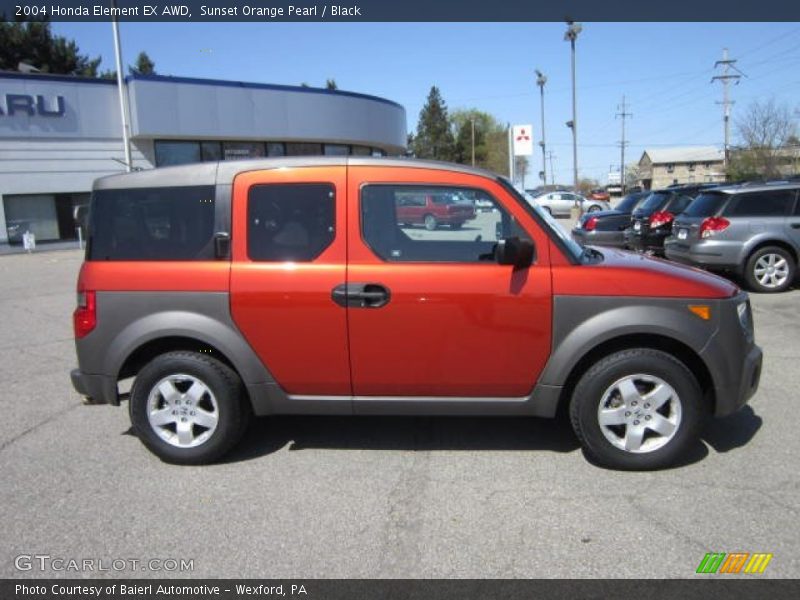 Sunset Orange Pearl / Black 2004 Honda Element EX AWD
