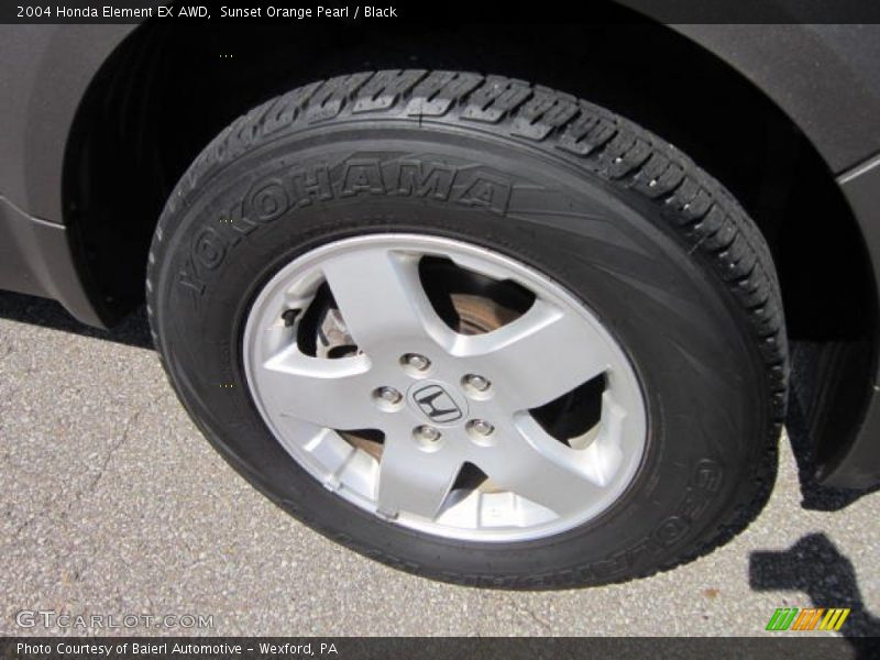 Sunset Orange Pearl / Black 2004 Honda Element EX AWD
