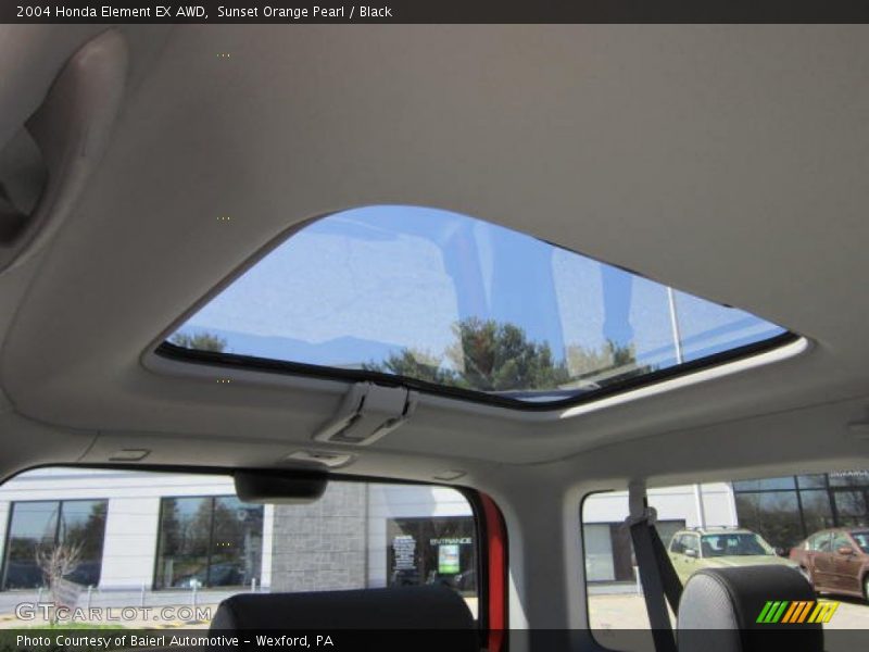 Sunset Orange Pearl / Black 2004 Honda Element EX AWD
