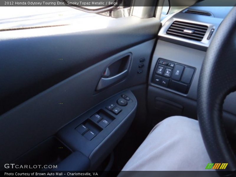 Smoky Topaz Metallic / Beige 2012 Honda Odyssey Touring Elite