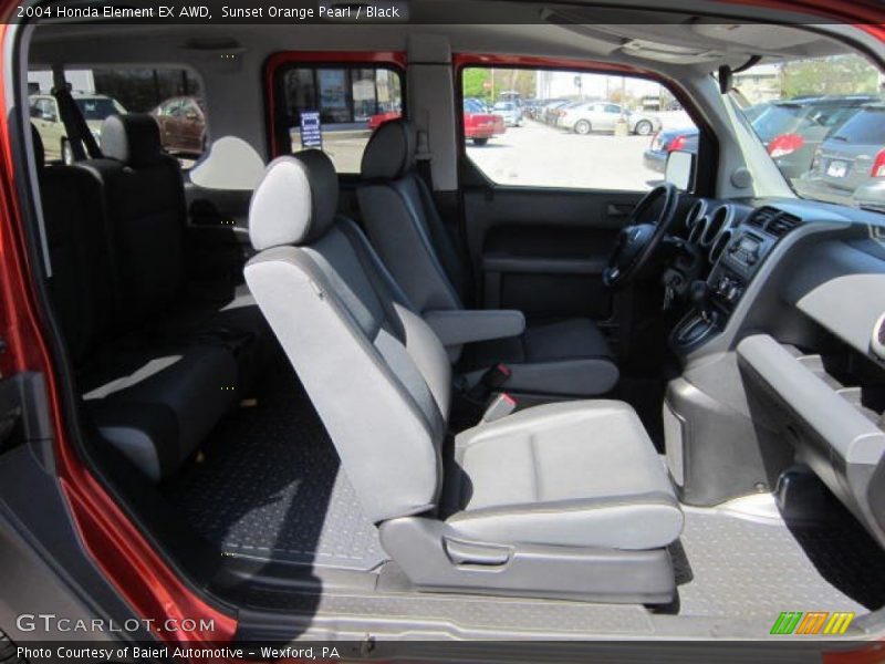 Sunset Orange Pearl / Black 2004 Honda Element EX AWD