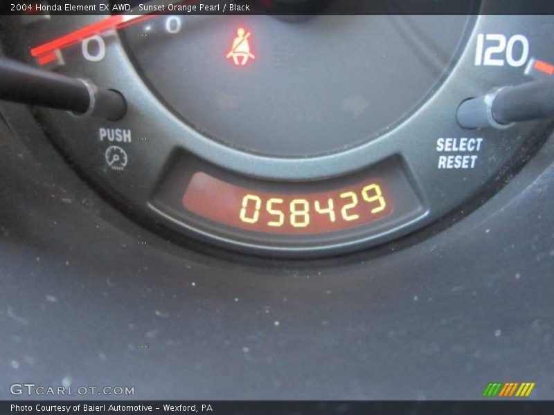 Sunset Orange Pearl / Black 2004 Honda Element EX AWD