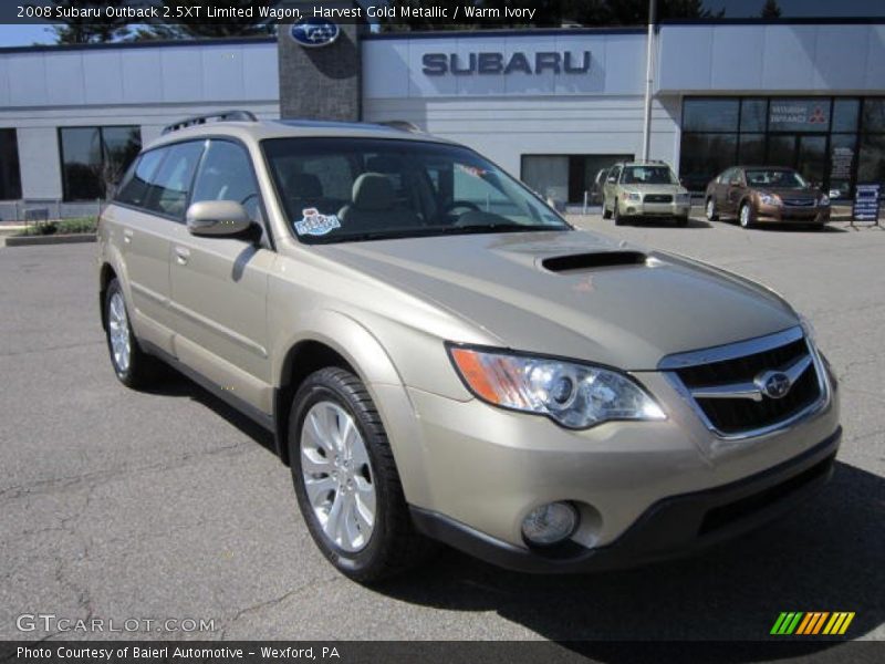 Harvest Gold Metallic / Warm Ivory 2008 Subaru Outback 2.5XT Limited Wagon