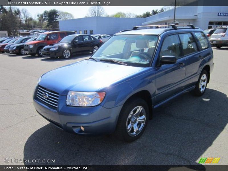 Newport Blue Pearl / Desert Beige 2007 Subaru Forester 2.5 X