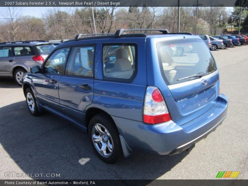 Newport Blue Pearl / Desert Beige 2007 Subaru Forester 2.5 X