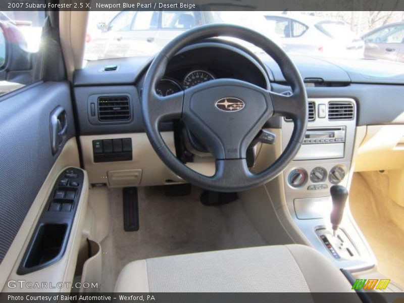 Newport Blue Pearl / Desert Beige 2007 Subaru Forester 2.5 X
