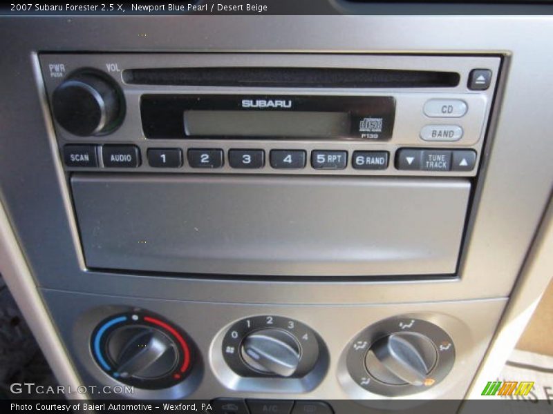 Newport Blue Pearl / Desert Beige 2007 Subaru Forester 2.5 X