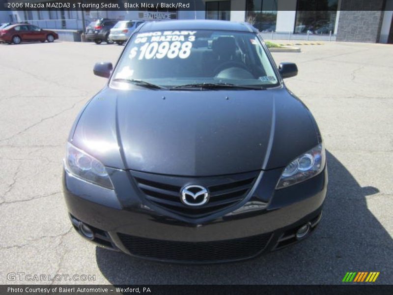 Black Mica / Black/Red 2006 Mazda MAZDA3 s Touring Sedan