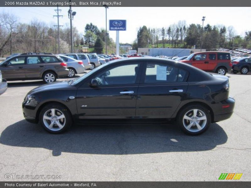 Black Mica / Black/Red 2006 Mazda MAZDA3 s Touring Sedan