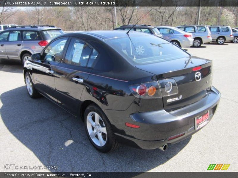 Black Mica / Black/Red 2006 Mazda MAZDA3 s Touring Sedan