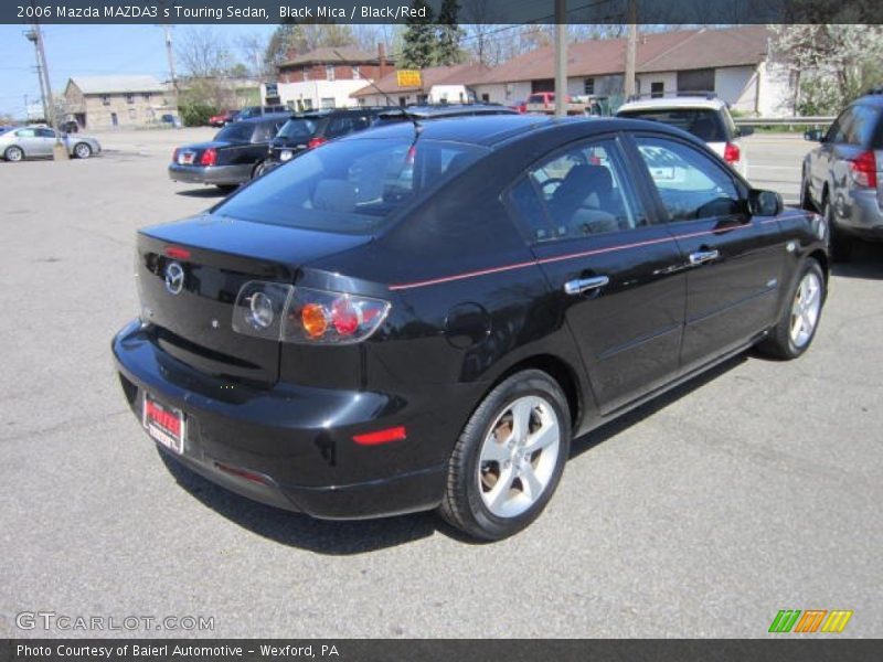 Black Mica / Black/Red 2006 Mazda MAZDA3 s Touring Sedan