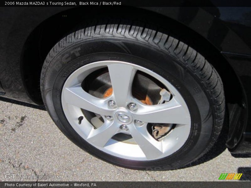 Black Mica / Black/Red 2006 Mazda MAZDA3 s Touring Sedan