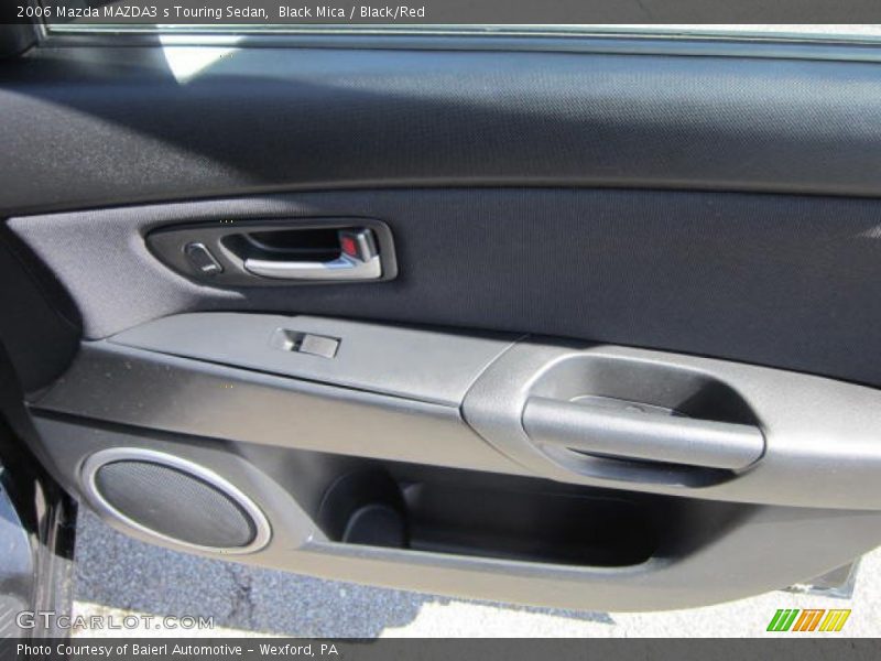 Black Mica / Black/Red 2006 Mazda MAZDA3 s Touring Sedan