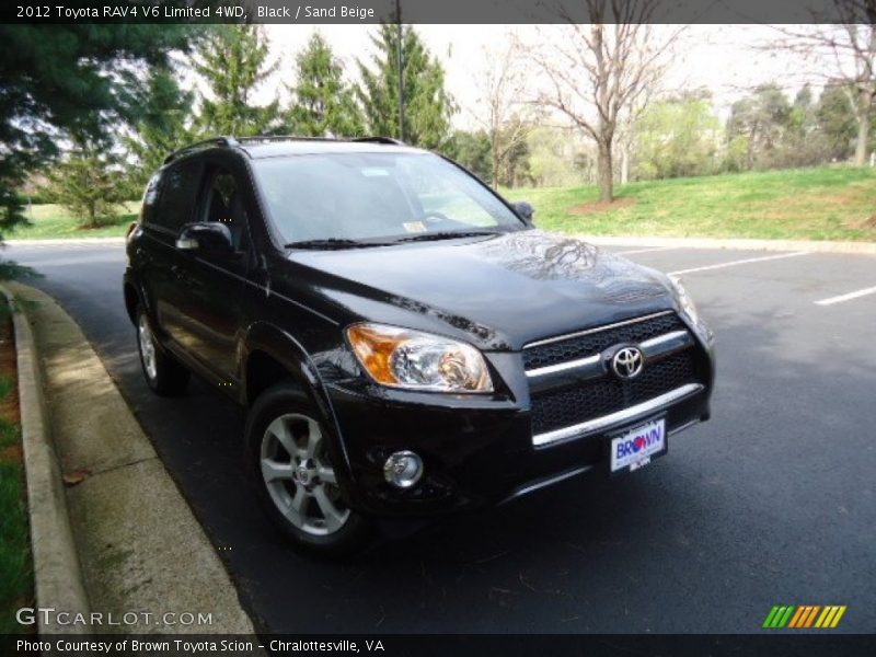 Black / Sand Beige 2012 Toyota RAV4 V6 Limited 4WD