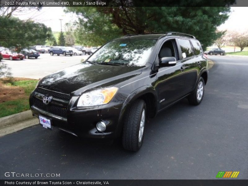 Black / Sand Beige 2012 Toyota RAV4 V6 Limited 4WD