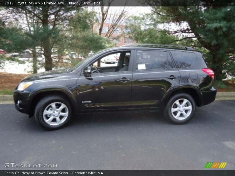 Black / Sand Beige 2012 Toyota RAV4 V6 Limited 4WD