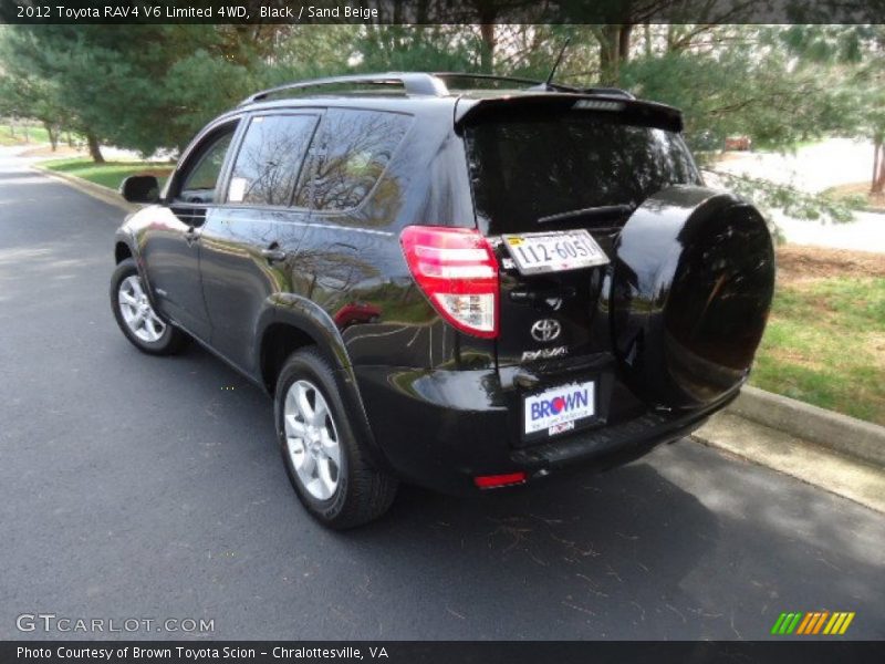 Black / Sand Beige 2012 Toyota RAV4 V6 Limited 4WD