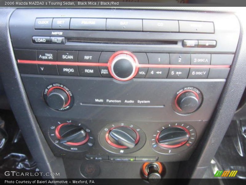 Black Mica / Black/Red 2006 Mazda MAZDA3 s Touring Sedan
