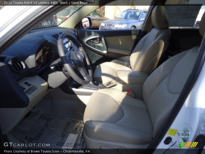 Black / Sand Beige 2012 Toyota RAV4 V6 Limited 4WD