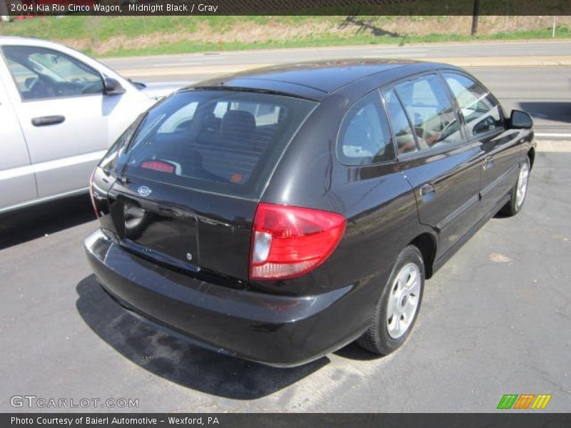 Midnight Black / Gray 2004 Kia Rio Cinco Wagon