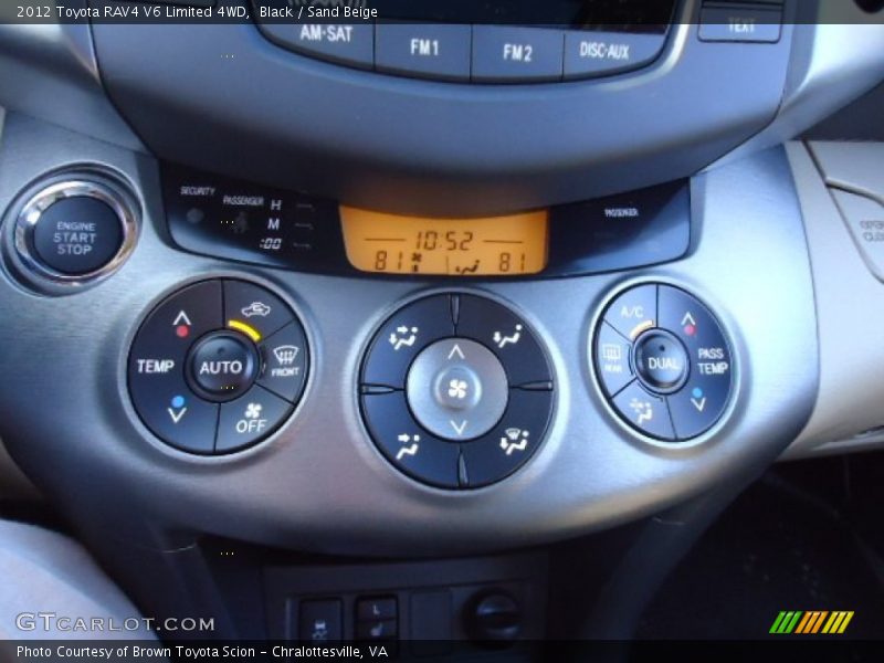Black / Sand Beige 2012 Toyota RAV4 V6 Limited 4WD