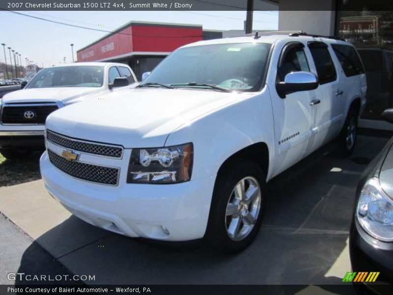 Summit White / Ebony 2007 Chevrolet Suburban 1500 LTZ 4x4
