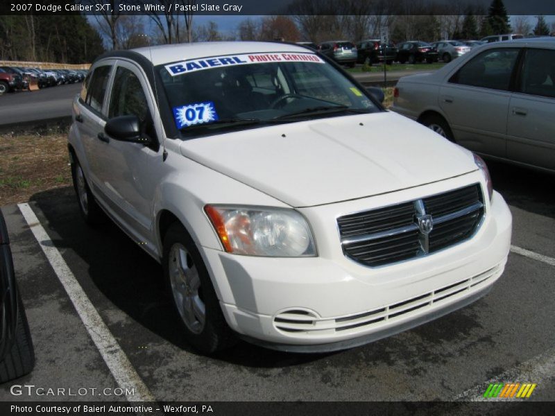 Stone White / Pastel Slate Gray 2007 Dodge Caliber SXT