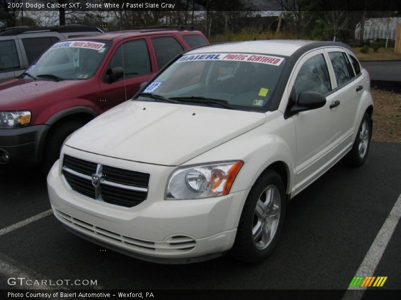 Stone White / Pastel Slate Gray 2007 Dodge Caliber SXT