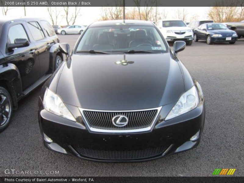 Obsidian Black / Black 2008 Lexus IS 250 AWD