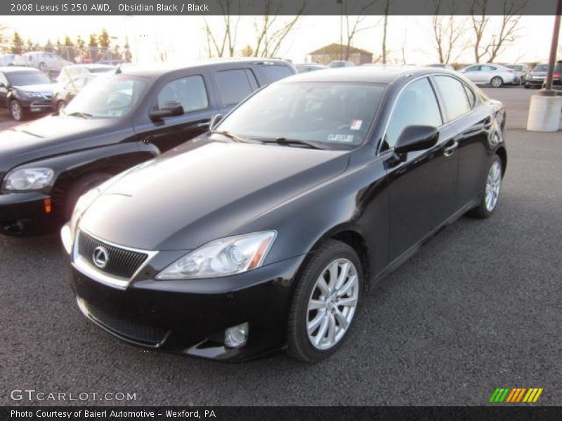 Obsidian Black / Black 2008 Lexus IS 250 AWD