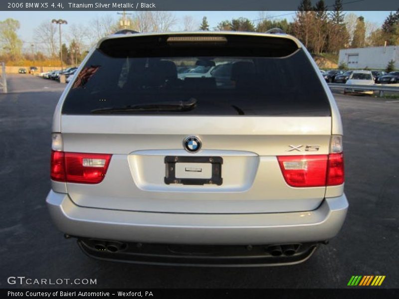 Titanium Silver Metallic / Black 2006 BMW X5 4.4i