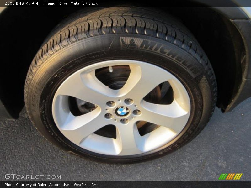 Titanium Silver Metallic / Black 2006 BMW X5 4.4i