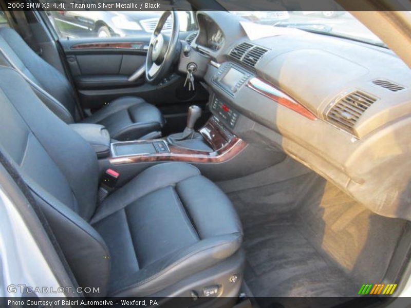 Titanium Silver Metallic / Black 2006 BMW X5 4.4i