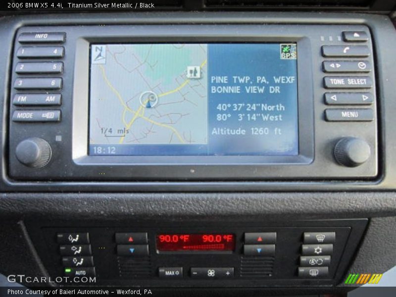 Titanium Silver Metallic / Black 2006 BMW X5 4.4i
