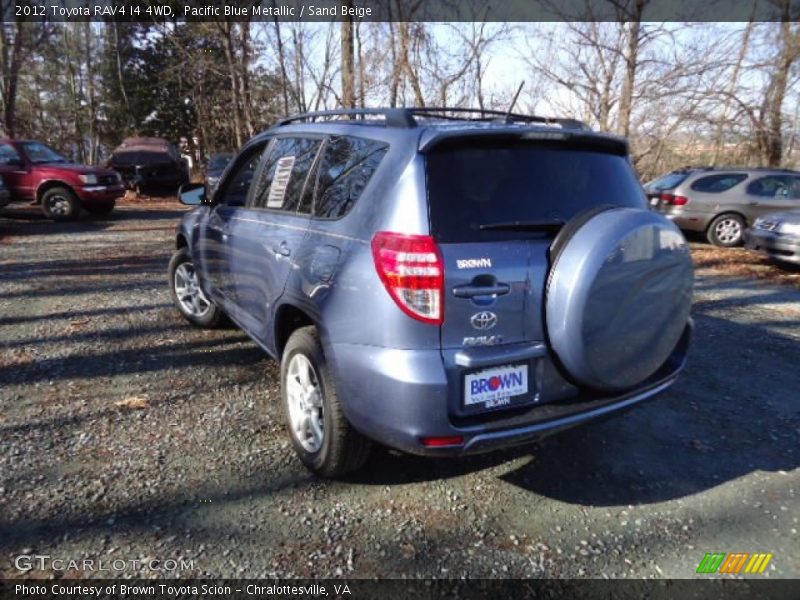 Pacific Blue Metallic / Sand Beige 2012 Toyota RAV4 I4 4WD