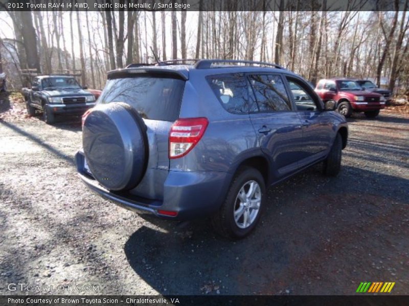 Pacific Blue Metallic / Sand Beige 2012 Toyota RAV4 I4 4WD