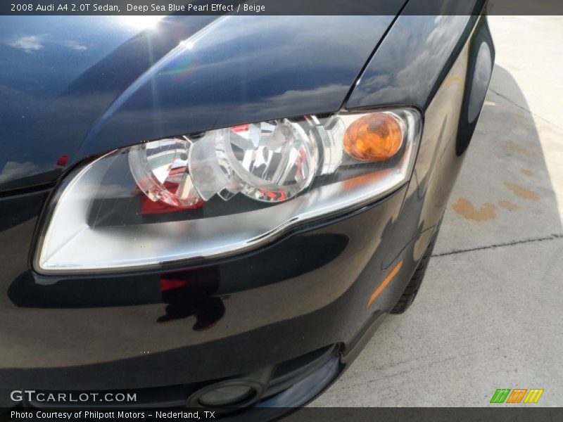 Deep Sea Blue Pearl Effect / Beige 2008 Audi A4 2.0T Sedan