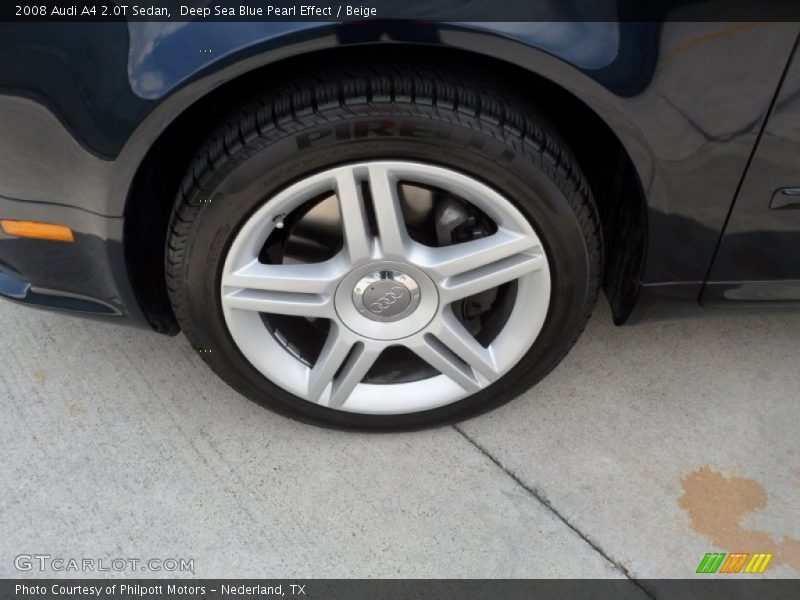 Deep Sea Blue Pearl Effect / Beige 2008 Audi A4 2.0T Sedan