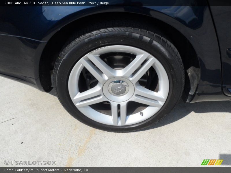 Deep Sea Blue Pearl Effect / Beige 2008 Audi A4 2.0T Sedan