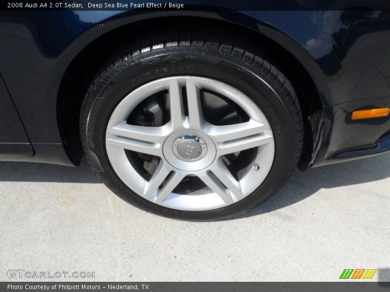 Deep Sea Blue Pearl Effect / Beige 2008 Audi A4 2.0T Sedan